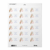 Waterverf voor kerstmis van de Antlers Holly Rozen Etiket (Full Sheet)