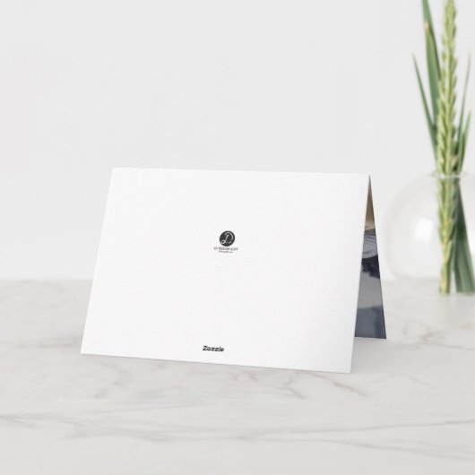 Waterverf voor kerstmis van familie Pinetree, pers Feestdagen Kaart (Achterkant)