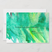 Waterverf voor kerstmis van familie Pinetree, pers Feestdagenkaart (Achterkant)