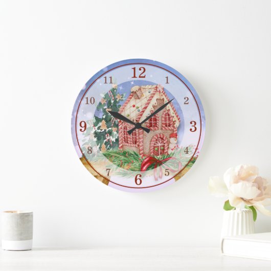 Waterverf voor kerstontbijtkoek Acryl Grote Klok (Huis)