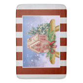 Waterverf voor kerstontbijtontbijt badmat (Voorkant Verticaal)