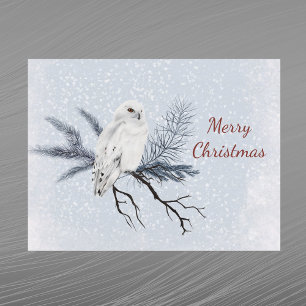 Waterverf voor kerstwitte boompinctuur feestdagenkaart