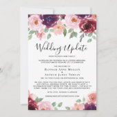 Waterverf voor kleinere bruiloft aankondiging (Voorkant)