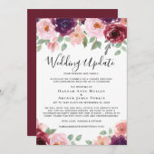 Waterverf voor kleinere bruiloft aankondiging (Voorkant / Achterkant)