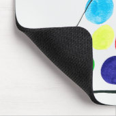 Waterverf voor kleurrijke kerstbomen muismat (Hoek)