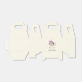 Waterverf voor kleurrijke Macarons en bloemen Bedankdoosjes (Uitgevouwen)