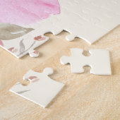 Waterverf voor kleurrijke Macarons en bloemen Legpuzzel (Zijkant)