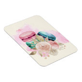 Waterverf voor kleurrijke Macarons en bloemen Magneet (Rechterzijde)