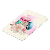 Waterverf voor kleurrijke Macarons en bloemen Magneet (Linkerzijde)