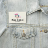 Waterverf voor kleurrijke Macarons en bloemen Naamplaatje (In situ)