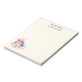 Waterverf voor kleurrijke Macarons en bloemen Notitieblok (Linkerzijde)