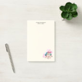 Waterverf voor kleurrijke Macarons en bloemen Post-it® Notes (Kantoor)