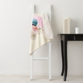 Waterverf voor kleurrijke Macarons en bloemen Sherpa Deken (In situ)