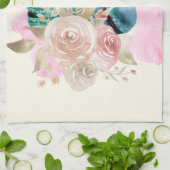 Waterverf voor kleurrijke Macarons en bloemen Theedoek (Gevouwen)