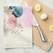 Waterverf voor kleurrijke Macarons en bloemen Theedoek (Quarter Fold)