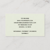 Waterverf voor kruidengeneeskunde visitekaartje (Achterkant)