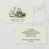 Waterverf voor kruidengeneeskunde visitekaartje (Voorkant / Achterkant)