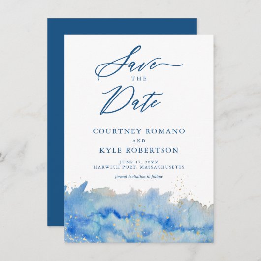 Waterverf voor kustbewaking met de Kaart Datum ops (Voorkant / Achterkant)