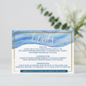 Waterverf voor kustbewaking - Omsluiting RSVP Kaartje (Staand voorkant)