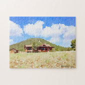 Waterverf voor landencabines legpuzzel (Horizontaal)