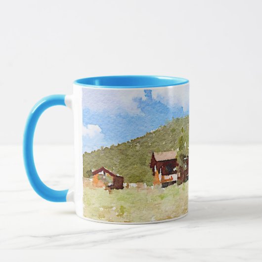 Waterverf voor landencabines mok (Links)