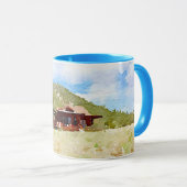 Waterverf voor landencabines mok (Voorkant rechts)