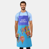Waterverf voor luchtballon Dads Kitchen Apron Schort (Gedragen)