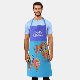 Waterverf voor luchtballon Dads Kitchen Apron Schort