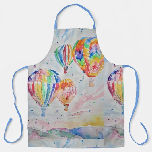 Waterverf voor luchtballon Dads Kitchen Apron Schort (Voorkant)