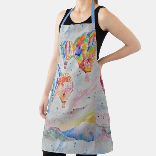 Waterverf voor luchtballon Dads Kitchen Apron Schort (Insitu)