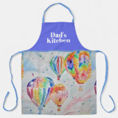 Waterverf voor luchtballon Dads Kitchen Apron Schort (Voorkant)