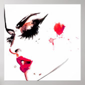 Waterverf voor make-up tekenmerken poster (Voorkant)