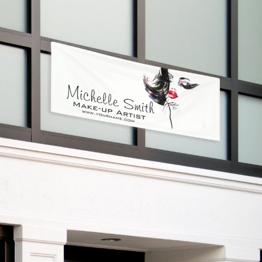 Waterverf voor make-up tekenmerken spandoek (Buitenkant Gebouw)