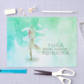 Waterverf voor Meditatie-instructies Yoga Pose Om  Tissuepapier (Craft)