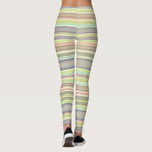 Waterverf voor multicore strepen leggings (Achterkant)