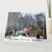 Waterverf voor neusschaafschilderijen kaart (Voorkant)