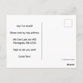 WATERVERF voor nieuwe thuisadressen verplaatsen Briefkaart (Achterkant)