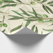 Waterverf voor olijfbijkantoren cadeaupapier (Hoek)