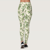 Waterverf voor olijfbijkantoren leggings (Achterkant)