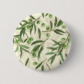 Waterverf voor olijfbijkantoren ronde button 5,7 cm (Voorkant)