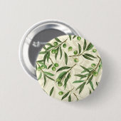 Waterverf voor olijfbijkantoren ronde button 5,7 cm (Voorkant /achterkant)