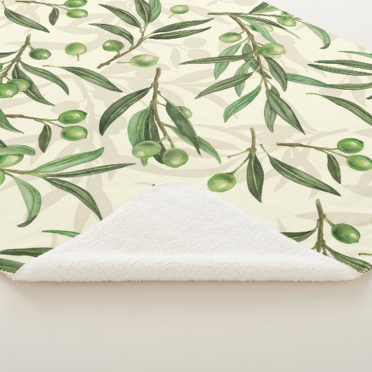 Waterverf voor olijfbijkantoren sherpa deken (3/4)