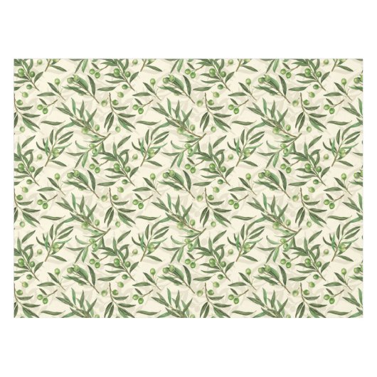 Waterverf voor olijfbijkantoren tafelkleed (Voorkant (Horizontaal))