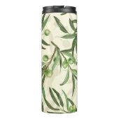 Waterverf voor olijfbijkantoren thermosbeker (Achterkant)