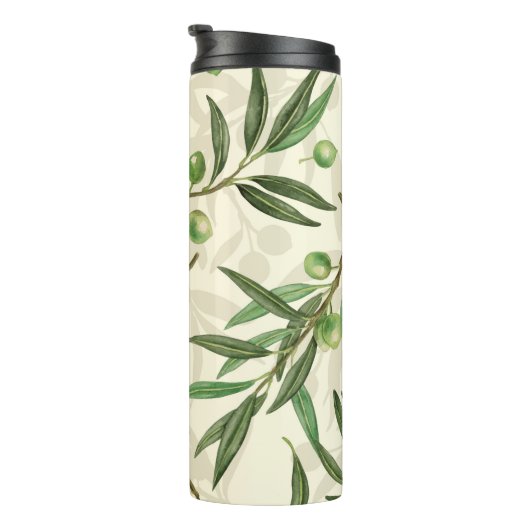 Waterverf voor olijfbijkantoren thermosbeker (Geroteerd rechts)