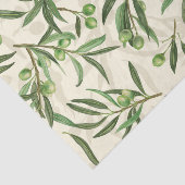 Waterverf voor olijfbijkantoren tissuepapier (Detail)