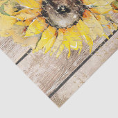 Waterverf voor ontbinding van zonnebloemen tissuepapier (Detail)