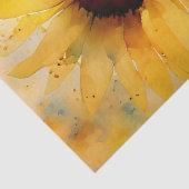 Waterverf voor ontbinding van zonnebloemen tissuepapier (Detail)
