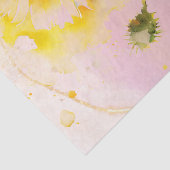 Waterverf voor ontbinding van zonnebloemen tissuepapier (Detail)