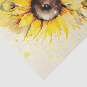 Waterverf voor ontbinding van zonnebloemen tissuepapier (Detail)